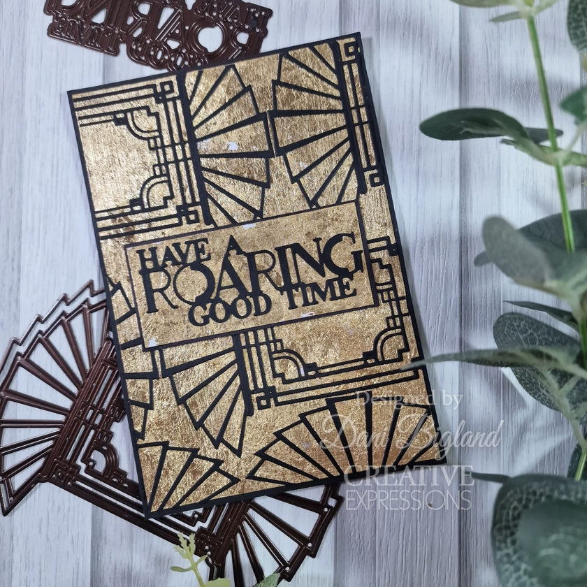 Creative Expressions Sue Wilson Mini Expressions Art Deco Have A Roaring Good Time Craft Die
