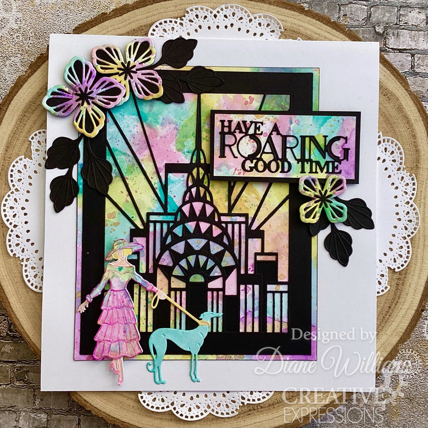 Creative Expressions Sue Wilson Mini Expressions Art Deco Have A Roaring Good Time Craft Die