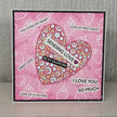 Woodware Clear Singles Bubble Heart 4 in x 6 in Stamp