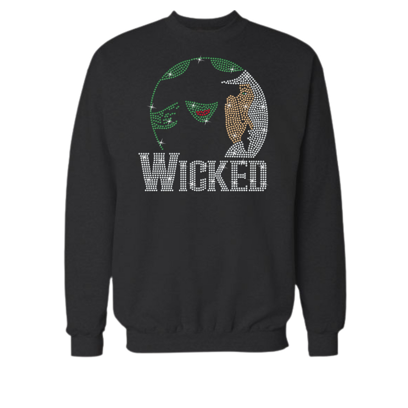 Wicked Rhinestone Shirt – Broadway Musical Sparkle Bling Tee | Blingdazzel