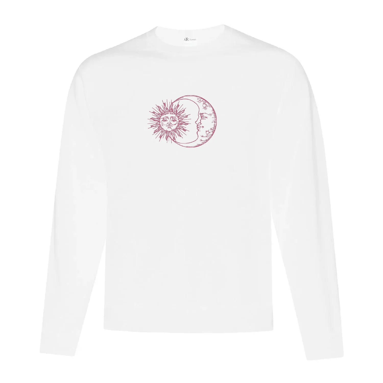 Crewneck Sun and Moon brodé