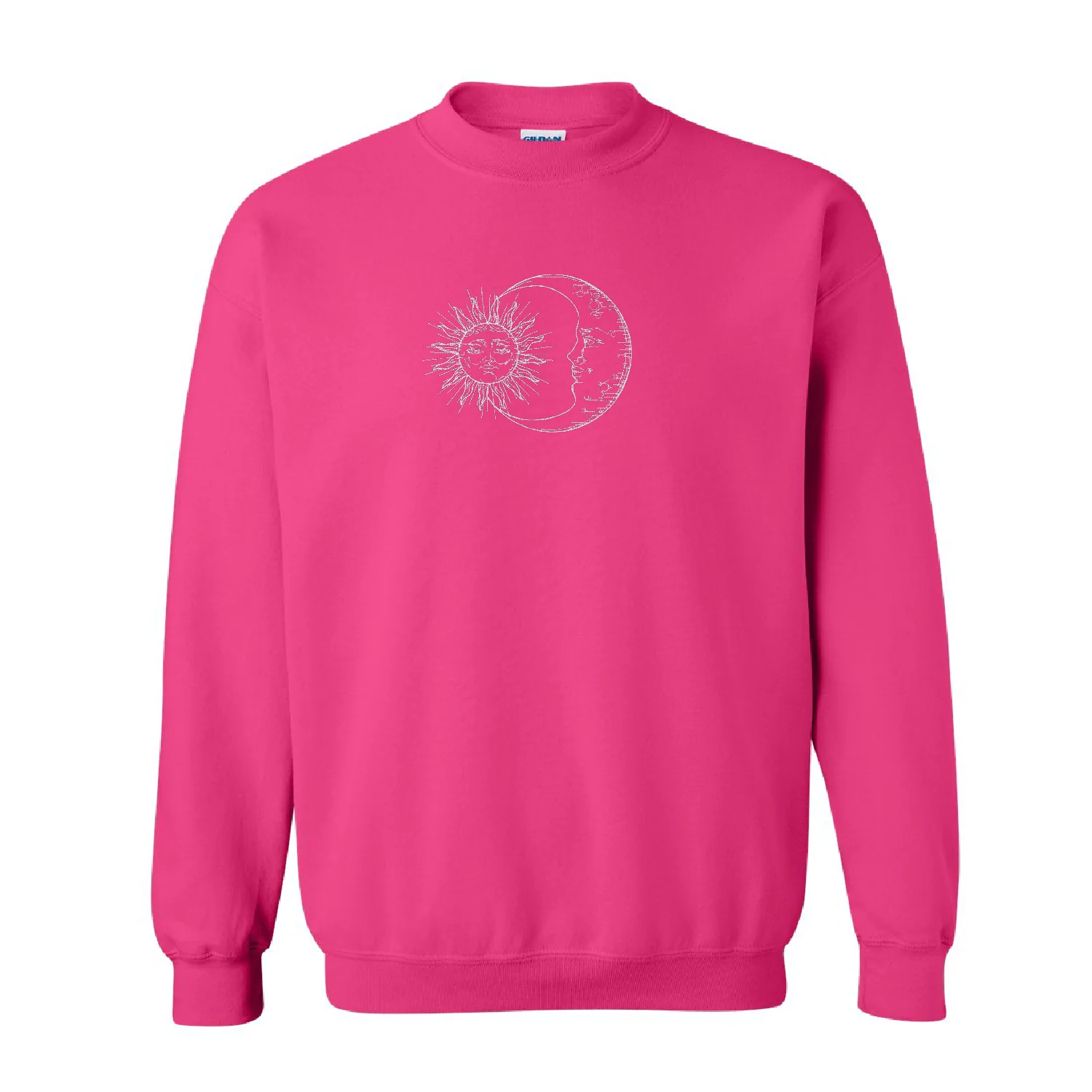 Crewneck Sun and Moon brodé