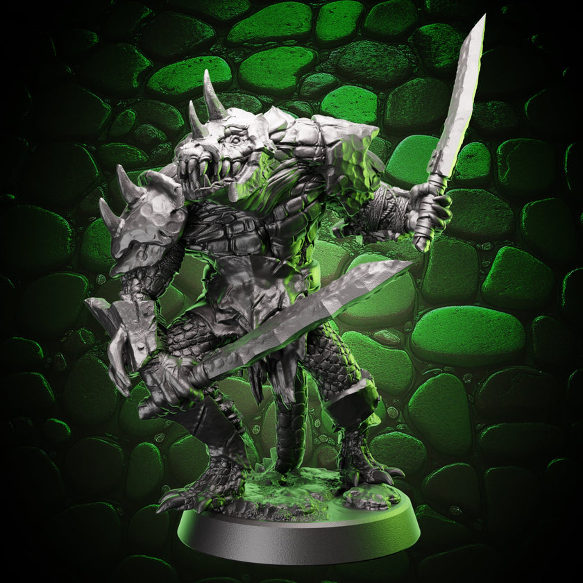 Crocodile Fighter Warband | Swords | Medium (1in base) | 5e