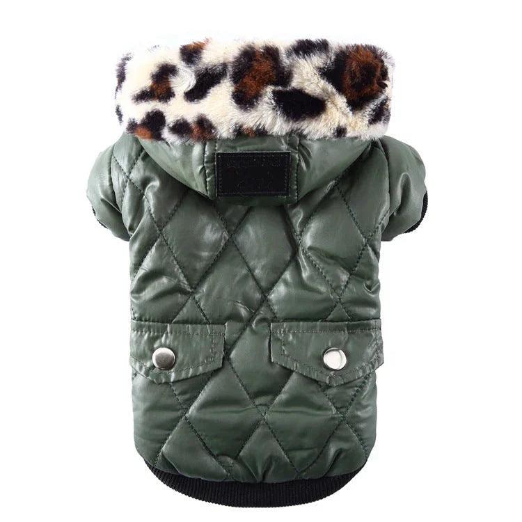 Dog Winter Fur Collar Parka Coat – Multi-Colour | XS–2XL