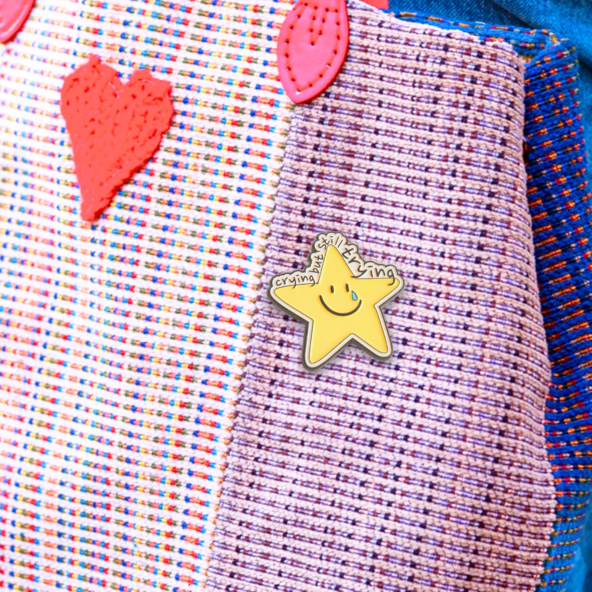 Crying But Still Trying | Collectible Pin