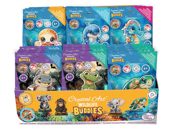 Crystal Art - Buddies: Ocean (assorted 30 in PDQ)