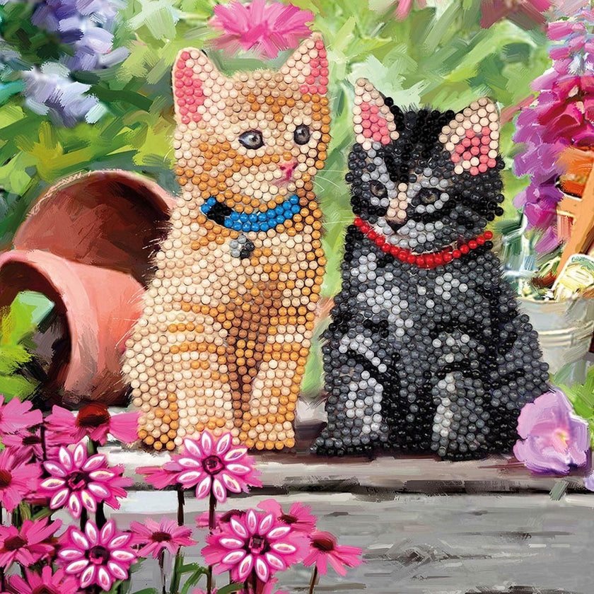 Crystal Art - CA Card - Cat Friends