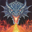 Crystal Art - CA Card - Dragon Fire Head