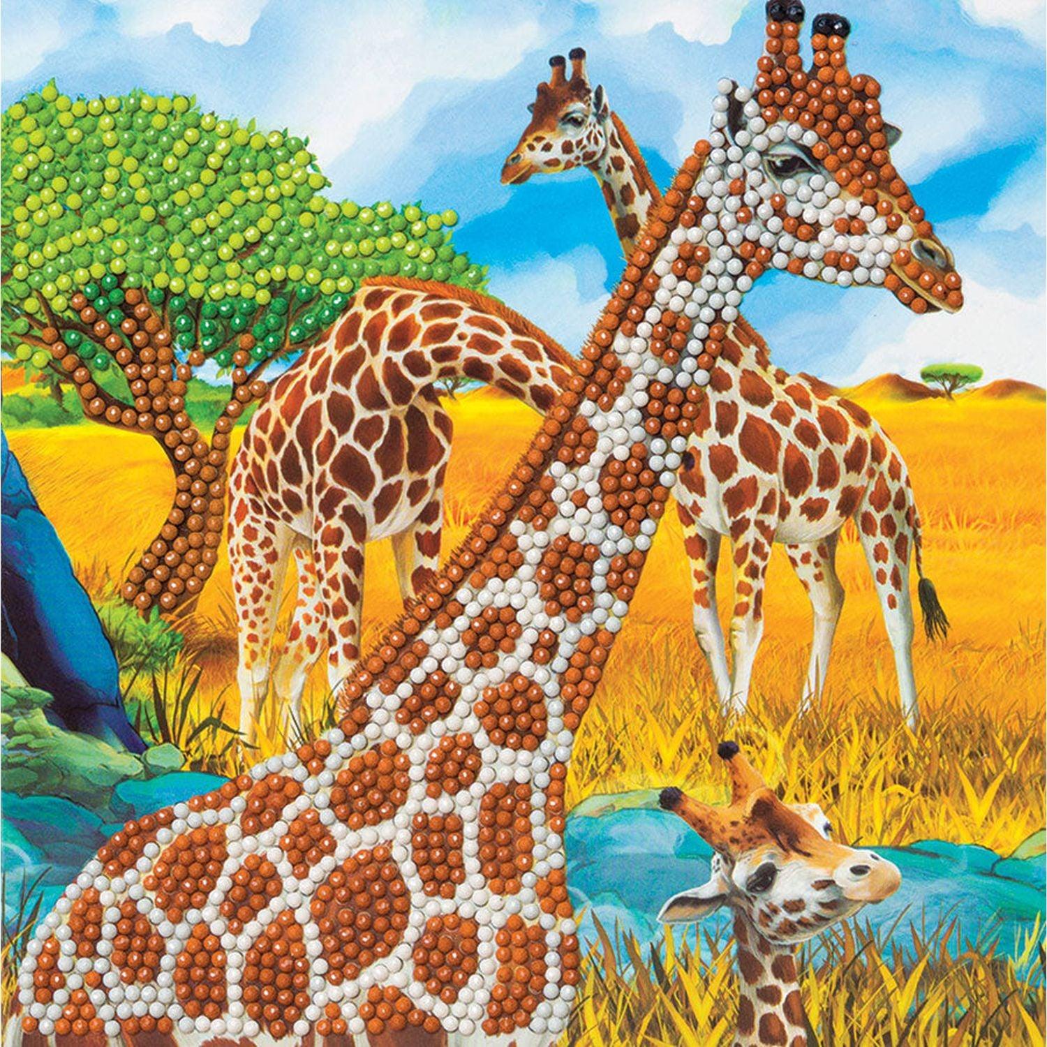 Crystal Art - CA Card - Gentle Giraffe