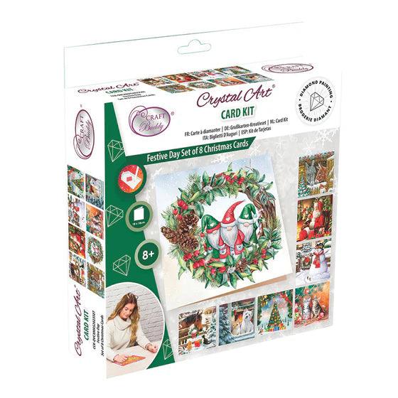 Crystal Art - CA Card Kit (Box Set): Christmas Cards