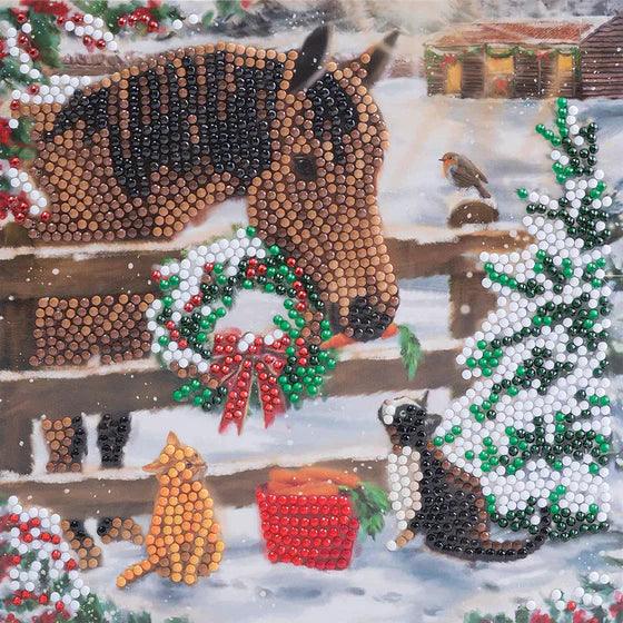 Crystal Art - CA Card Kit: Christmas Friendship