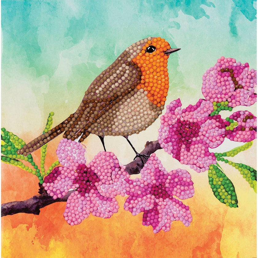 Crystal Art - CA Card Kit - Robin
