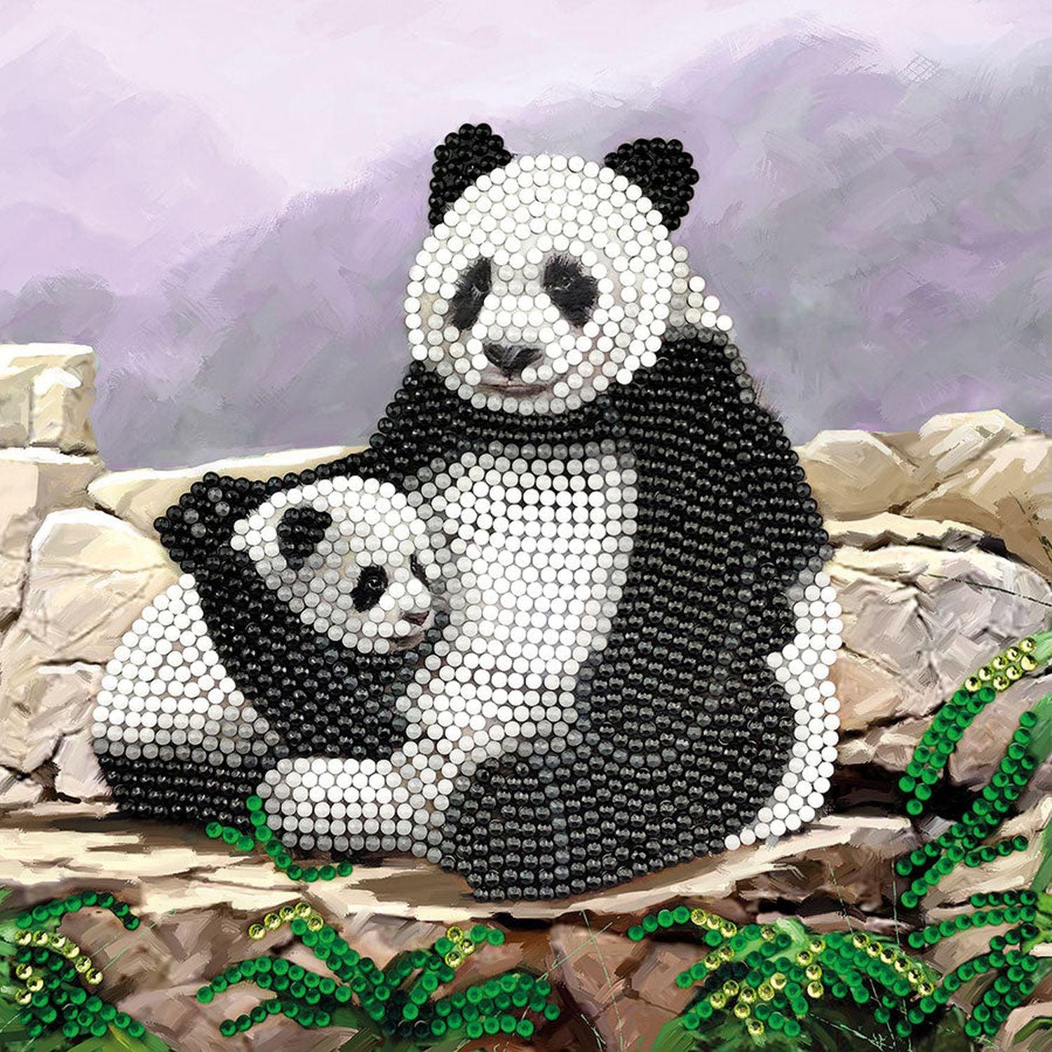 Crystal Art - CA Card - Panda