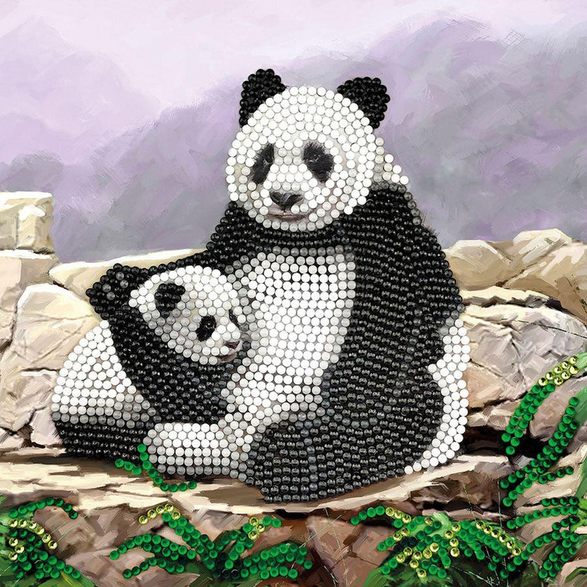 Crystal Art - CA Card - Panda