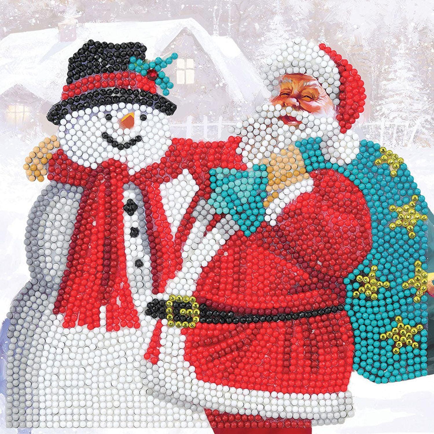 Crystal Art - CA Card - Santa and Snowman (2020)