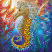 Crystal Art - CA Card - Seahorse