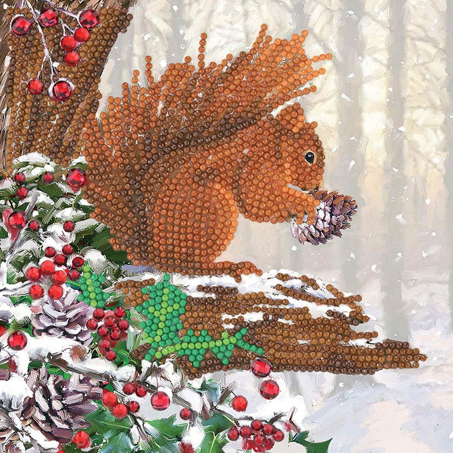 Crystal Art - CA Card - Squirrel