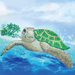 Crystal Art - CA Card - Turtle Paradise