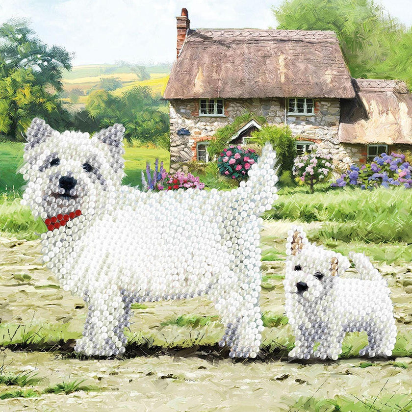 Crystal Art - CA Card - Westie
