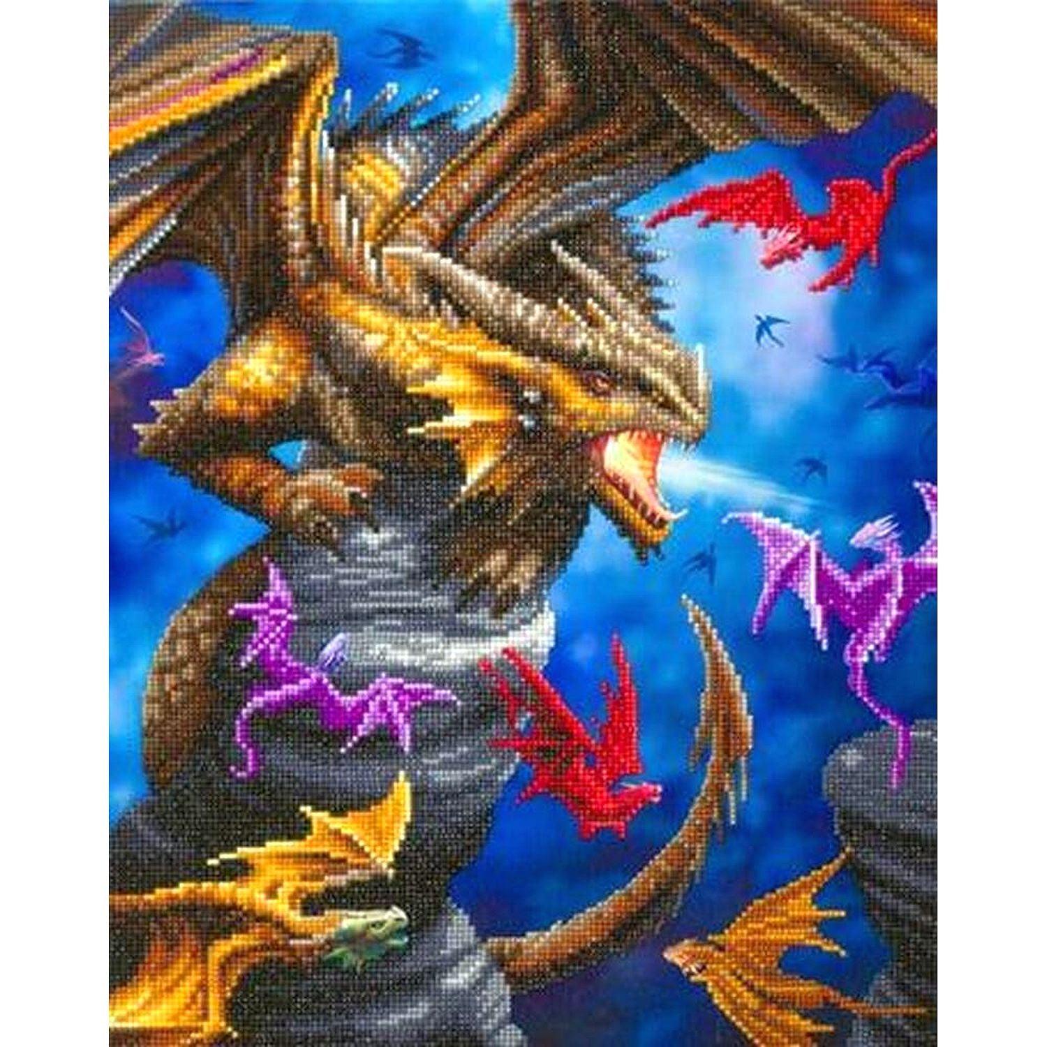 Crystal Art - CA Kit (Large) - Dragon Clan