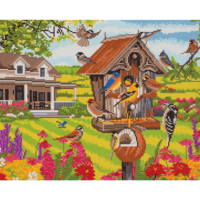 Crystal Art - CA Kit (Large) - Garden Birds