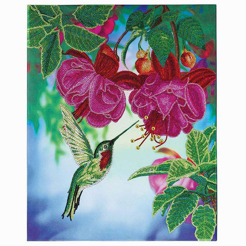 Crystal Art - CA Kit (Large) - Hummingbird