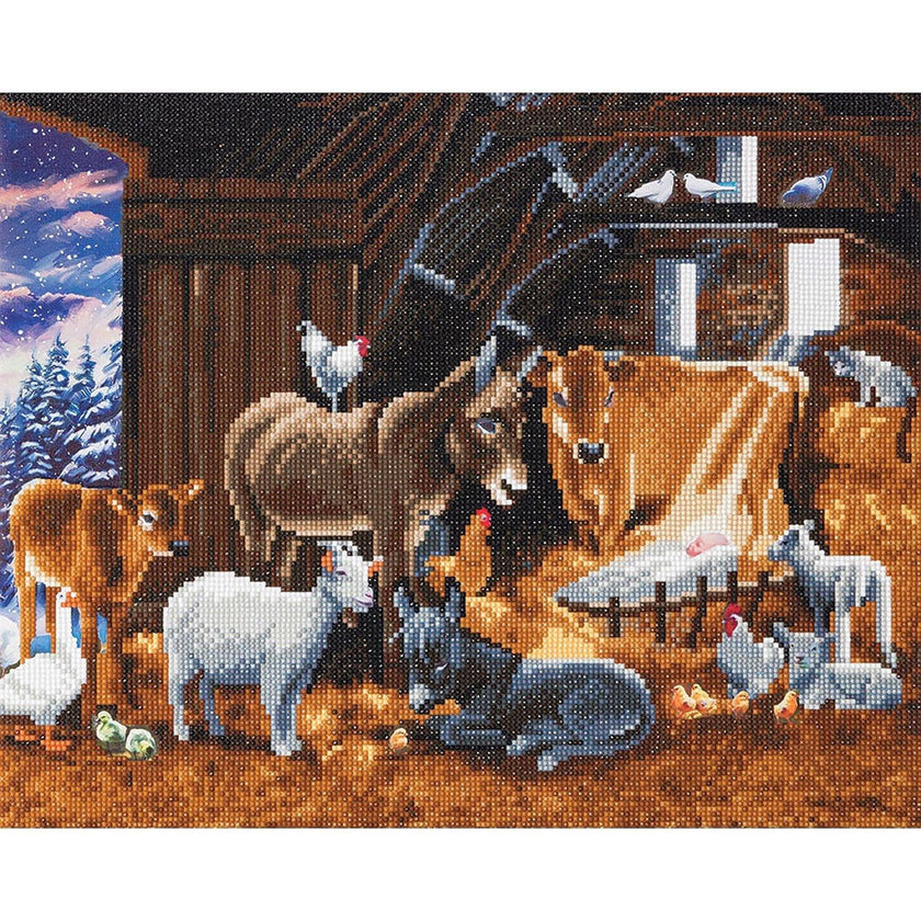 Crystal Art - CA Kit (Large) - Nativity Farm