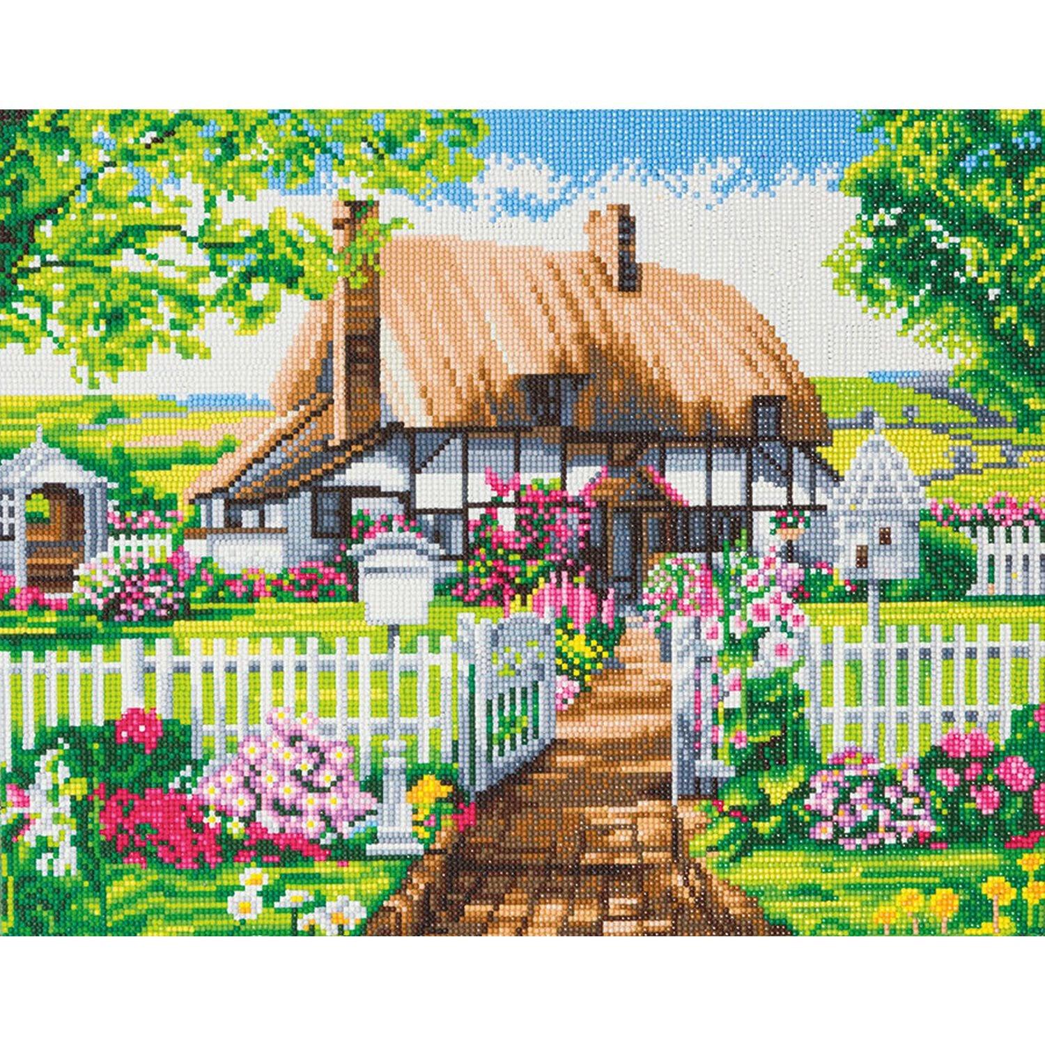 Crystal Art - CA Kit (Large) - Rose Cottage