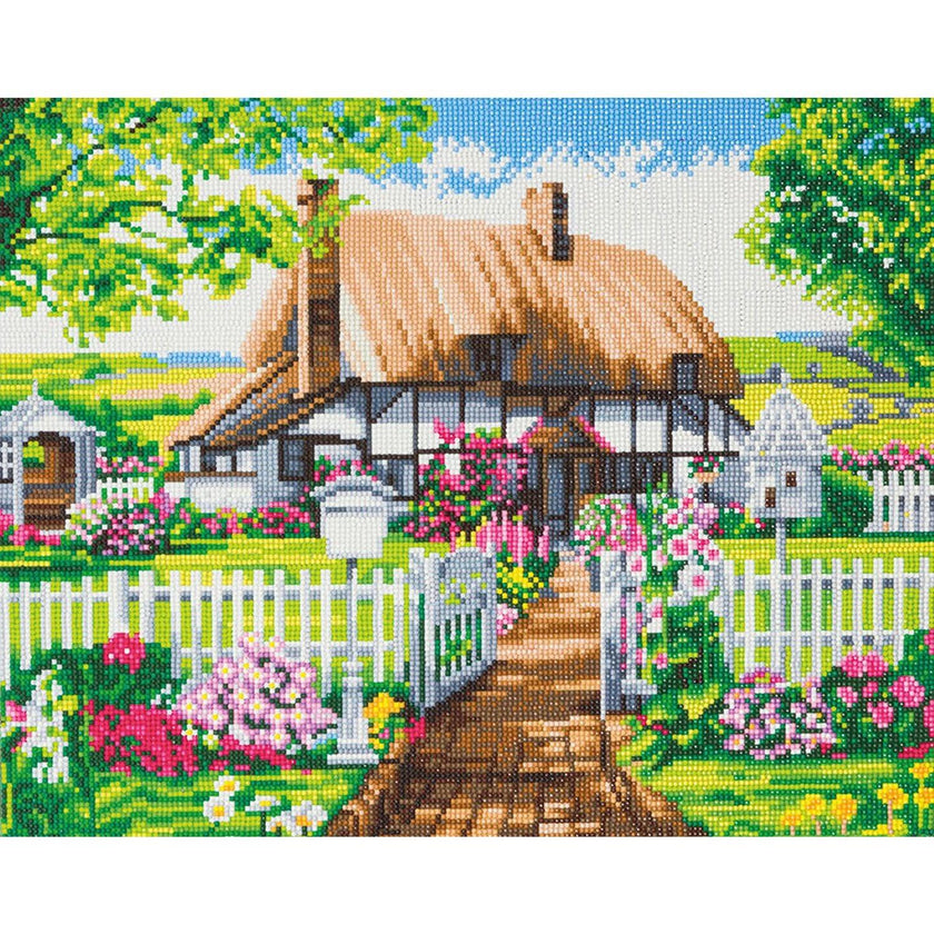 Crystal Art - CA Kit (Large) - Rose Cottage