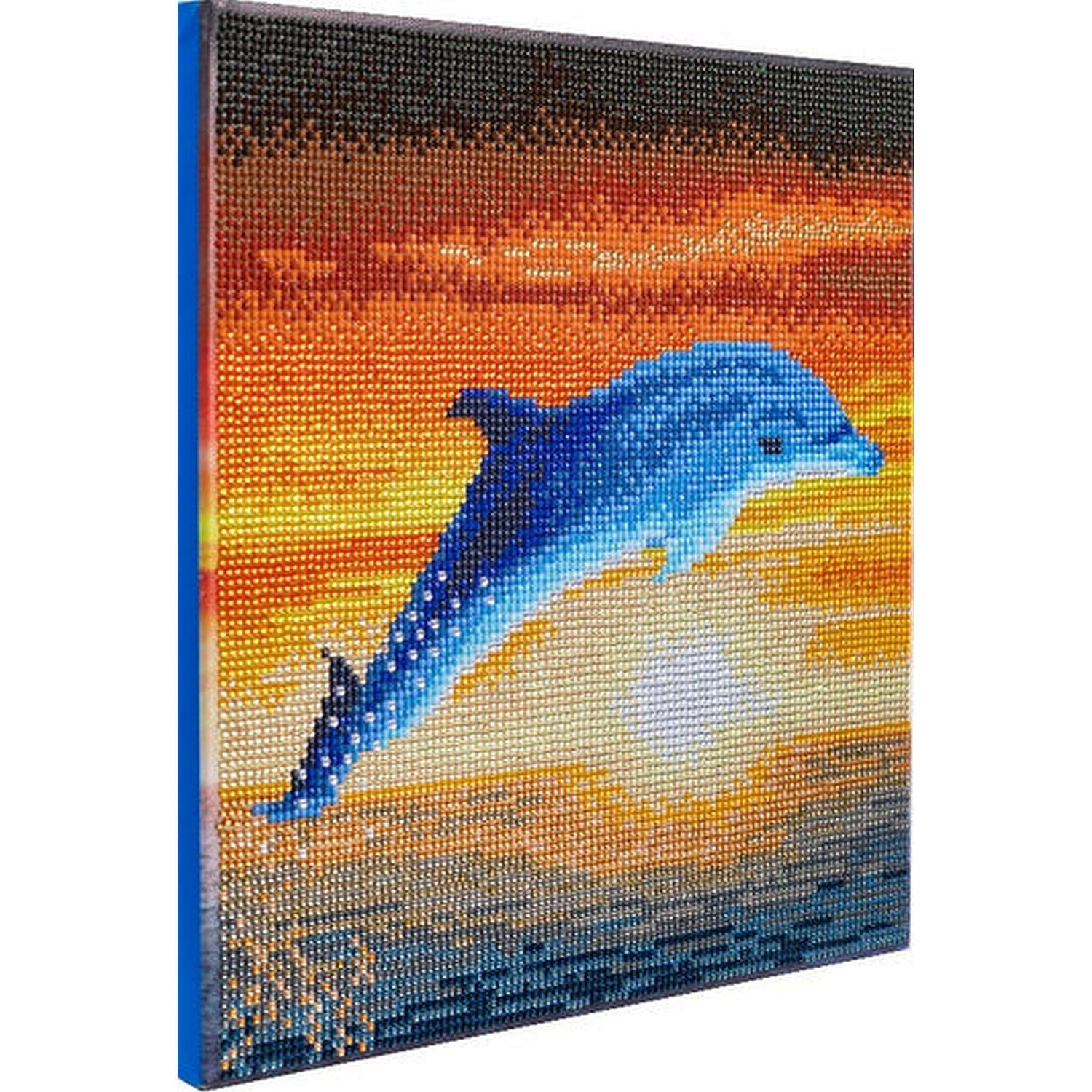 Crystal Art - CA Kit (Medium) - Dolphin Sunrise