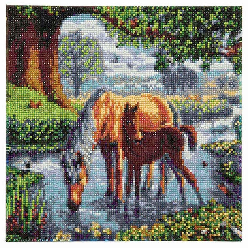 Crystal Art - CA Kit (Medium) - Fell Ponies