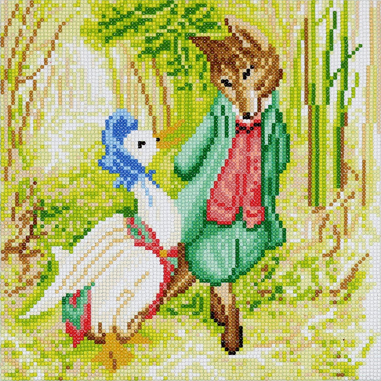 Crystal Art - CA Kit (Medium) - Jemima Puddle Duck
