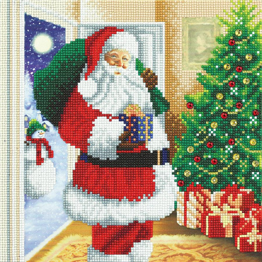 Crystal Art - Kit de montage CA (Moyen) : Le Père Noël est arrivé