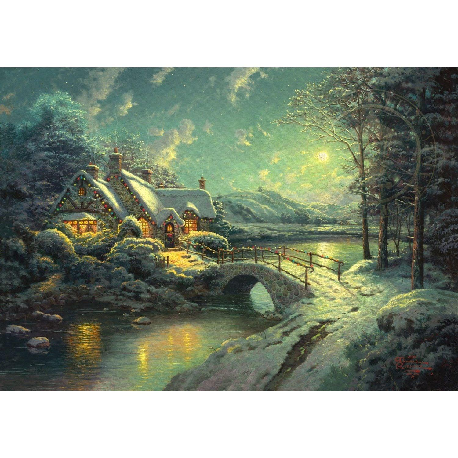 Crystal Art - CA PBN (Large) - Christmas Moonlight (Kinkade)