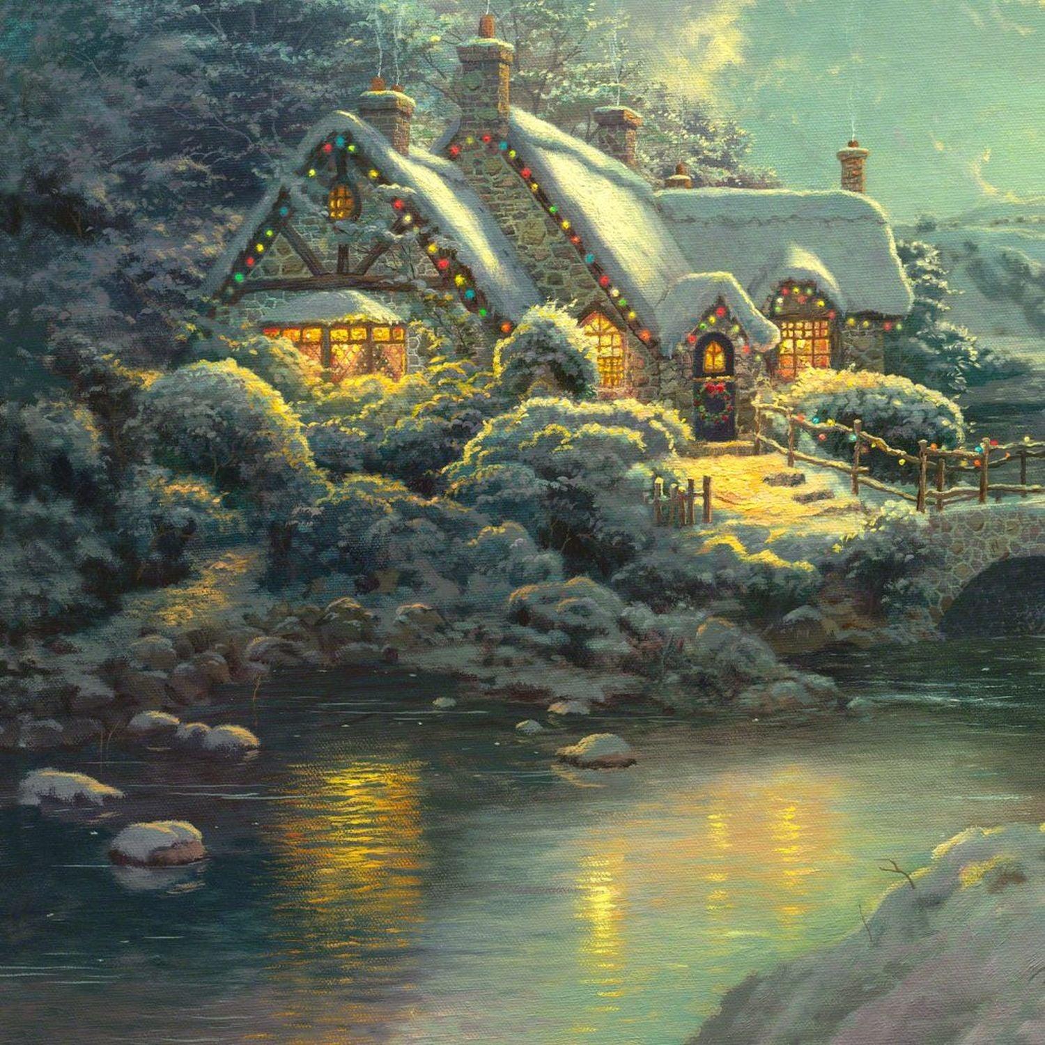Crystal Art - CA PBN (Large) - Christmas Moonlight (Kinkade)
