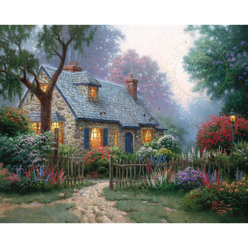 Crystal Art - CA PBN (Moyen) - Foxglove Cottage (Kinkade)