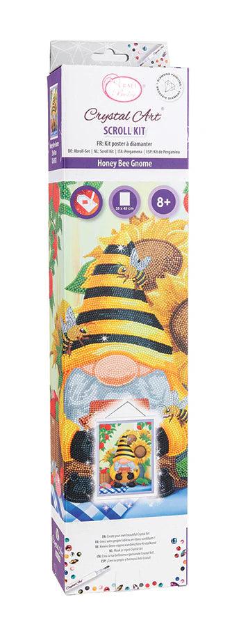 Crystal Art - CA Scroll Kit: Busy Bee Gnome