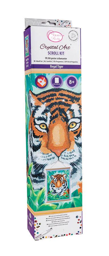 Crystal Art - CA Scroll Kit: Regal Tiger