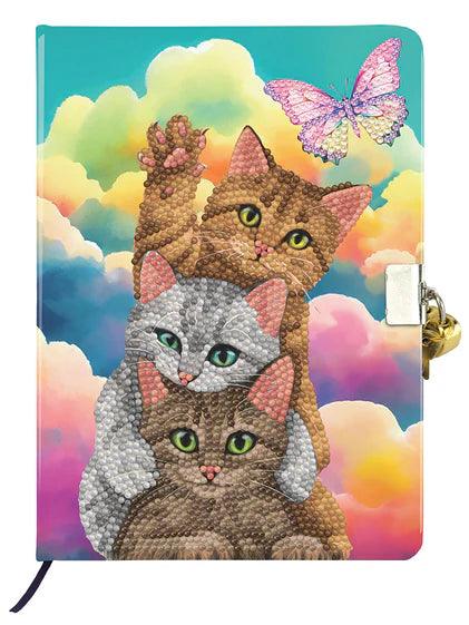 Crystal Art - CA Secret Diary Kit: Kitten Clouds