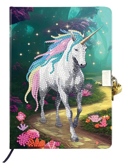 Crystal Art - Kit de journal secret CA : Balade de licorne