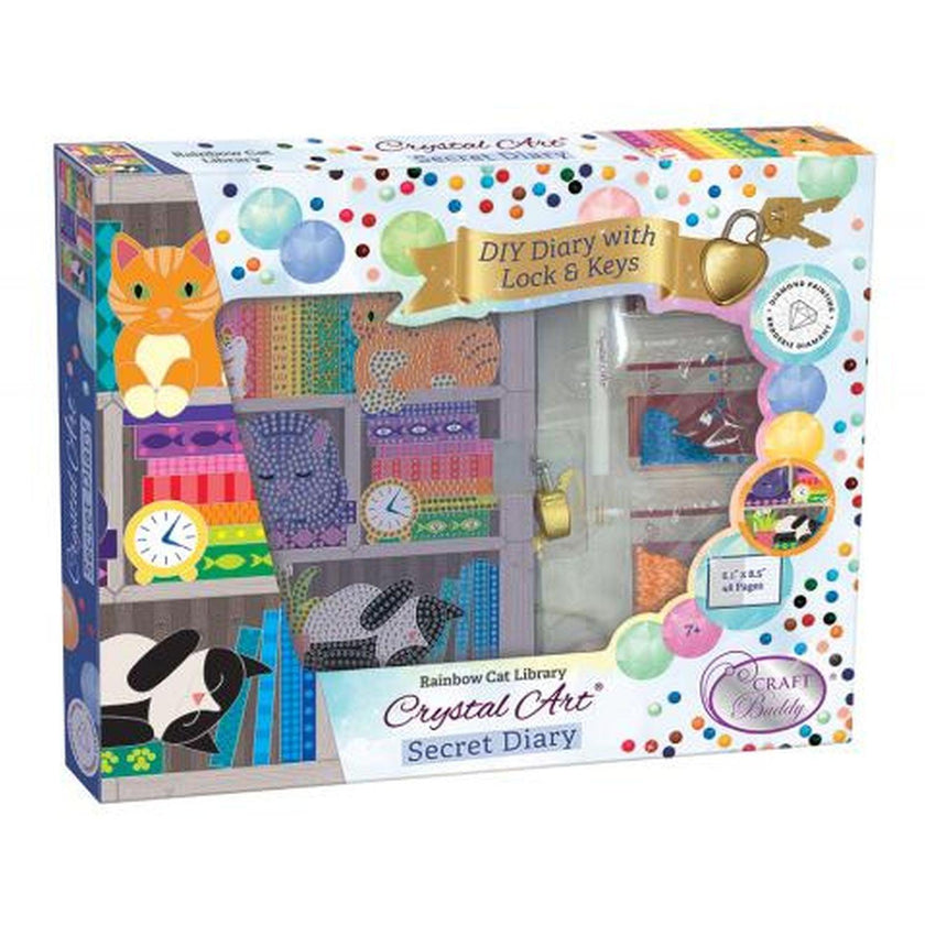 Crystal Art - CA Secret Diary - Rainbow Cat Library