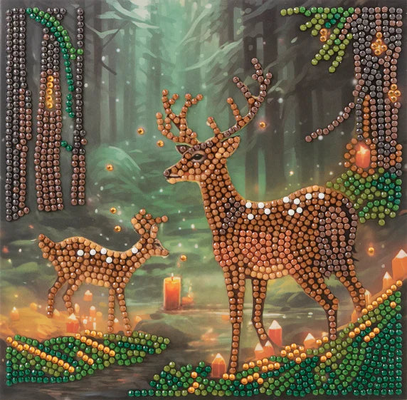 Crystal Art - Card Kit: Enchanted Forest