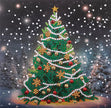 Crystal Art - Kit de cartes : Sapin de Noël