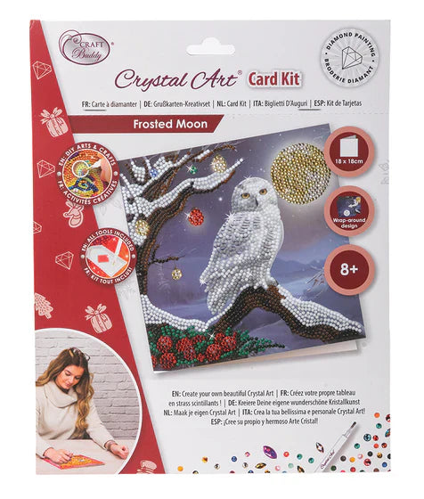 Crystal Art - Kit de cartes : Frosted Moon