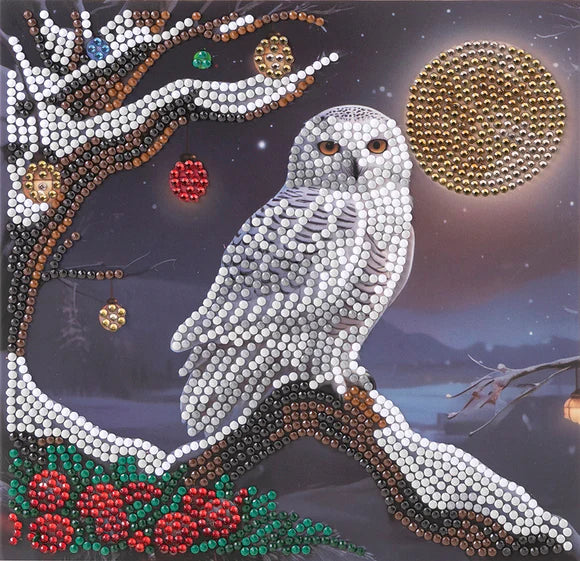 Crystal Art - Kit de cartes : Frosted Moon