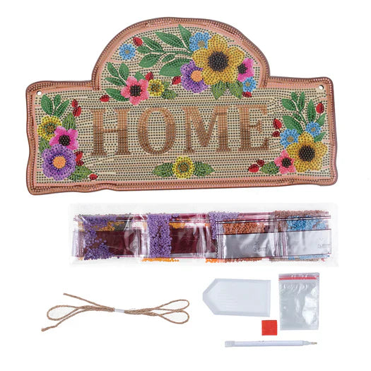 Crystal Art - Deco Kit: Home Sign