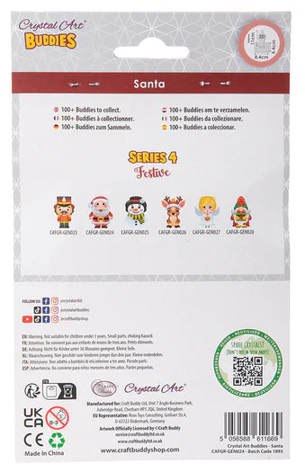 Crystal Art - Ornament: Santa