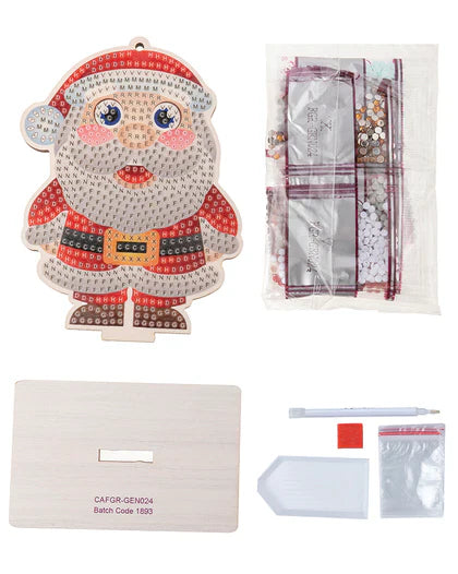 Crystal Art - Ornament: Santa