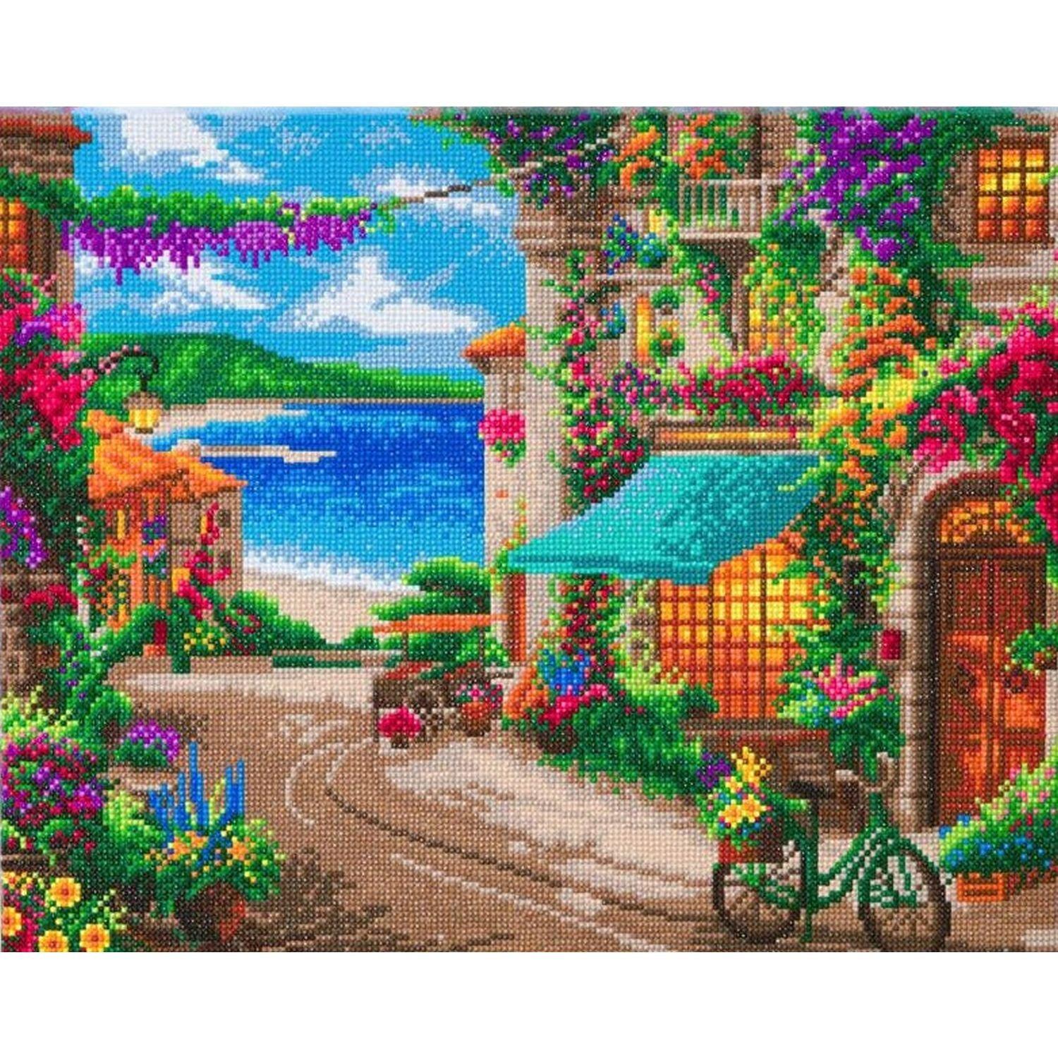Crystal Art - PBN (Large) - Italian Cafe (Kinkade)
