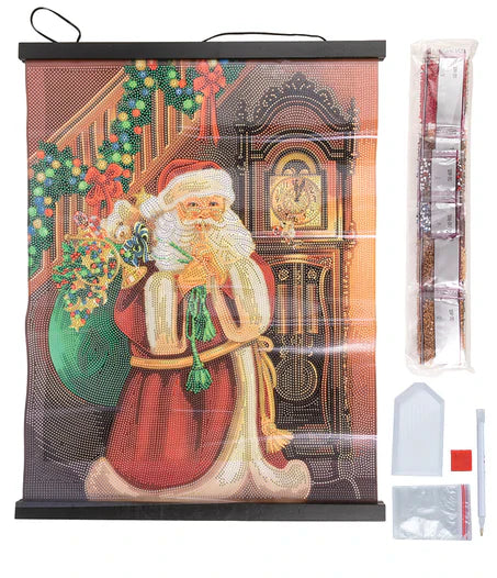 Crystal Art - Scroll Kit: Santa's Secret